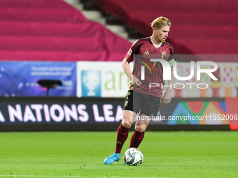 Kevin De Bruyne plays during Belgium vs. Israel: matchday 1 of UEFA Nations League 2024-2025, in Debrecen, Hungary, on September 6, 2024, at...