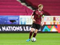 Kevin De Bruyne plays during Belgium vs. Israel: matchday 1 of UEFA Nations League 2024-2025, in Debrecen, Hungary, on September 6, 2024, at...