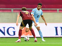 Anan Khalaili is in action during Belgium vs Israel: matchday 1 of UEFA Nations League 2024-2025, in Debrecen, Hungary, on September 6, 2024...