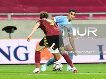 Anan Khalaili is in action during Belgium vs Israel: matchday 1 of UEFA Nations League 2024-2025, in Debrecen, Hungary, on September 6, 2024...