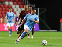 Oscar Gloukh is in action during Belgium vs Israel: matchday 1 of UEFA Nations League 2024-2025, in Debrecen, Hungary, on September 6, 2024....