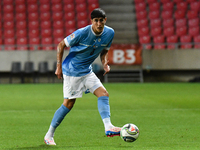 Omri Gandelman is in action during Belgium vs Israel: matchday 1 of UEFA Nations League 2024-2025, in Debrecen, Hungary, on September 6, 202...