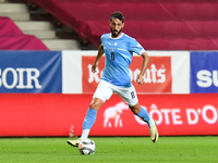 Sagiv Jehezkel is in action during Belgium vs Israel: matchday 1 of UEFA Nations League 2024-2025, at Nagyerdei Stadion, in Debrecen, Hungar...