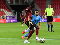 Amadou Onana is in action during Belgium vs Israel: matchday 1 of UEFA Nations League 2024-2025, in Debrecen, Hungary, on September 6, 2024,...