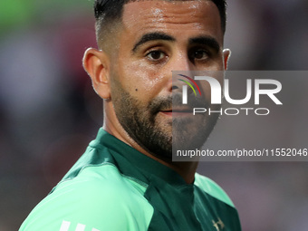 Riyad Karim Mahrez of Algeria reacts during the African Cup of Nations (CAN 2025) qualifying football match between Algeria and Equatorial G...