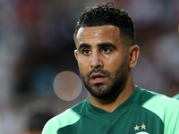 Riyad Karim Mahrez of Algeria reacts during the African Cup of Nations (CAN 2025) qualifying football match between Algeria and Equatorial G...