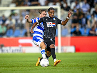 De Graafschap player Donny Warmerdam and FC Eindhoven player Tyrese Simons during the match De Graafschap vs. Eindhoven at Stadium De Vijver...