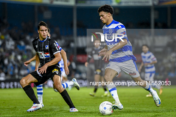 De Graafschap player Tristan van Gilst plays during the match De Graafschap vs. Eindhoven at the Stadium De Vijverberg for the Dutch KeukenK...