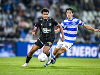 FC Eindhoven player Julian Kwaaitaal and De Graafschap player Rowan Besselink during the match De Graafschap vs. Eindhoven at Stadium De Vij...