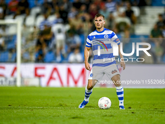 De Graafschap player Levi Schoppema plays during the match between De Graafschap and Eindhoven at Stadium De Vijverberg for the Dutch Keuken...