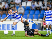 De Graafschap player Ibrahim El Kadiri and FC Eindhoven player Farouq Limouri during the match De Graafschap vs. Eindhoven at Stadium De Vij...