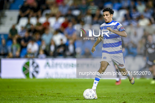 De Graafschap player Anis Yadir plays during the match between De Graafschap and Eindhoven at Stadium De Vijverberg for the Dutch KeukenKamp...