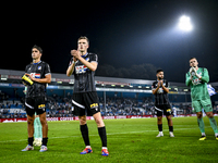 FC Eindhoven player Dyon Dorenbosch and FC Eindhoven player Daan Huisman during the match De Graafschap vs. Eindhoven at the Stadium De Vijv...