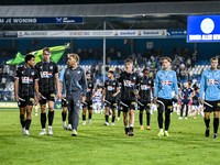 Players of FC Eindhoven are disappointed after the match during the match De Graafschap - Eindhoven at the Stadium De Vijverberg for the Dut...