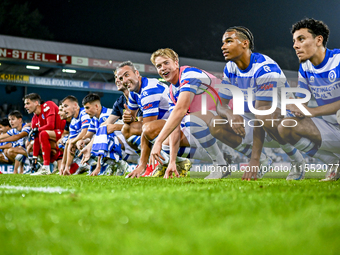 Players of De Graafschap celebrate the win with the fans during the match De Graafschap vs. Eindhoven at the Stadium De Vijverberg for the D...