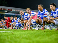 Players of De Graafschap celebrate the win with the fans during the match De Graafschap vs. Eindhoven at the Stadium De Vijverberg for the D...