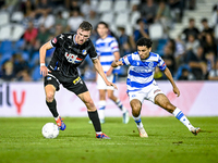 FC Eindhoven player Daan Huisman and De Graafschap player Anis Yadir during the match De Graafschap vs. Eindhoven at Stadium De Vijverberg f...