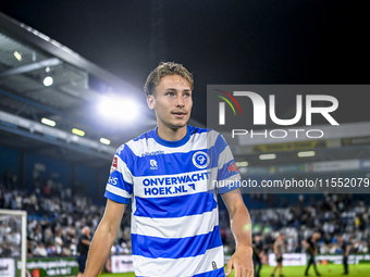 De Graafschap player Jesse van de Haar plays during the match between De Graafschap and Eindhoven at Stadium De Vijverberg for the Dutch Keu...