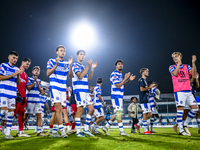 Players of De Graafschap thank the fans after the match during the match De Graafschap - Eindhoven at the Stadium De Vijverberg for the Dutc...