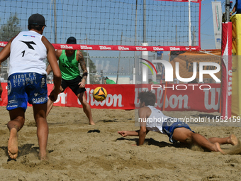 Iurisci M. - Marini Da Costa G. (White) vs. Lupo D. - Zaytsev I. (Green) during Fonzies Campionato Italiano Assoluti Femminili e Maschili 20...