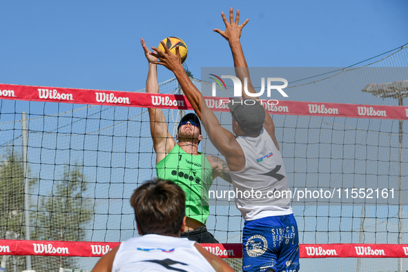 Iurisci M. - Marini Da Costa G. (White) vs. Lupo D. - Zaytsev I. (Green) during Fonzies Campionato Italiano Assoluti Femminili e Maschili 20...