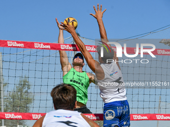 Iurisci M. - Marini Da Costa G. (White) vs. Lupo D. - Zaytsev I. (Green) during Fonzies Campionato Italiano Assoluti Femminili e Maschili 20...