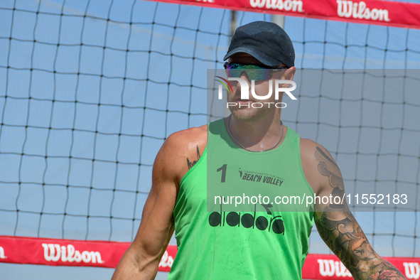 Iurisci M. - Marini Da Costa G. (White) vs. Lupo D. - Zaytsev I. (Green) during Fonzies Campionato Italiano Assoluti Femminili e Maschili 20...