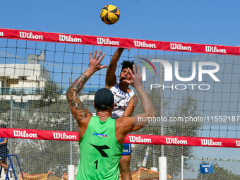 Iurisci M. - Marini Da Costa G. (White) vs. Lupo D. - Zaytsev I. (Green) during Fonzies Campionato Italiano Assoluti Femminili e Maschili 20...