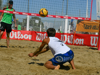 Iurisci M. - Marini Da Costa G. (White) vs. Lupo D. - Zaytsev I. (Green) during Fonzies Campionato Italiano Assoluti Femminili e Maschili 20...