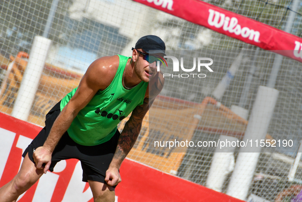 Iurisci M. - Marini Da Costa G. (White) vs. Lupo D. - Zaytsev I. (Green) during Fonzies Campionato Italiano Assoluti Femminili e Maschili 20...