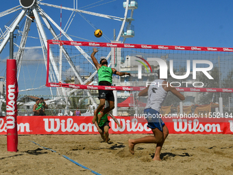 Iurisci M. - Marini Da Costa G. (White) vs. Lupo D. - Zaytsev I. (Green) during Fonzies Campionato Italiano Assoluti Femminili e Maschili 20...