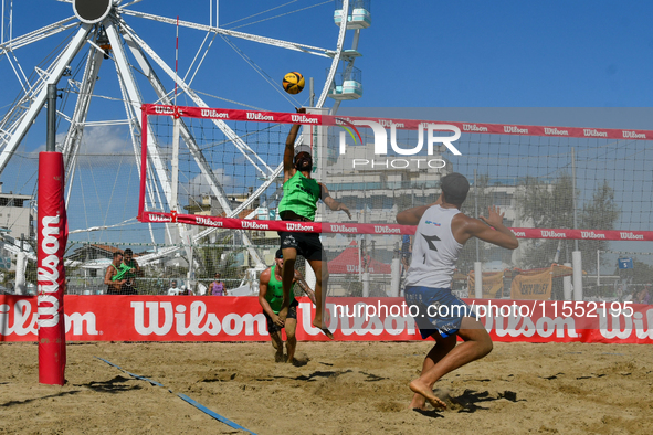 Iurisci M. - Marini Da Costa G. (White) vs. Lupo D. - Zaytsev I. (Green) during Fonzies Campionato Italiano Assoluti Femminili e Maschili 20...