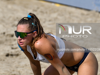 Iurisci M. - Marini Da Costa G. (White) vs. Lupo D. - Zaytsev I. (Green) during Fonzies Campionato Italiano Assoluti Femminili e Maschili 20...