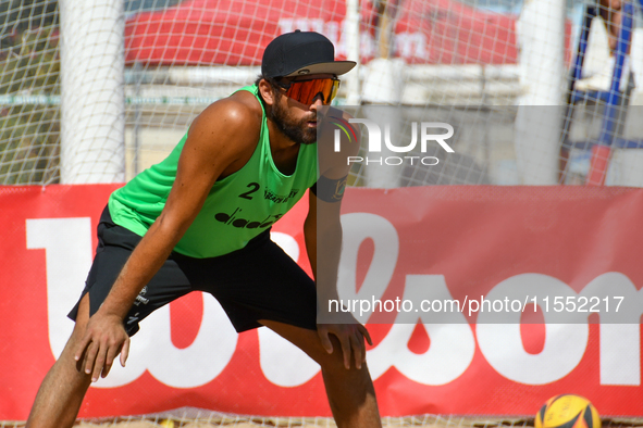 Iurisci M. - Marini Da Costa G. (White) vs. Lupo D. - Zaytsev I. (Green) during Fonzies Campionato Italiano Assoluti Femminili e Maschili 20...