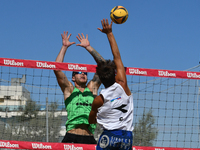 Iurisci M. - Marini Da Costa G. (White) vs. Lupo D. - Zaytsev I. (Green) during Fonzies Campionato Italiano Assoluti Femminili e Maschili 20...