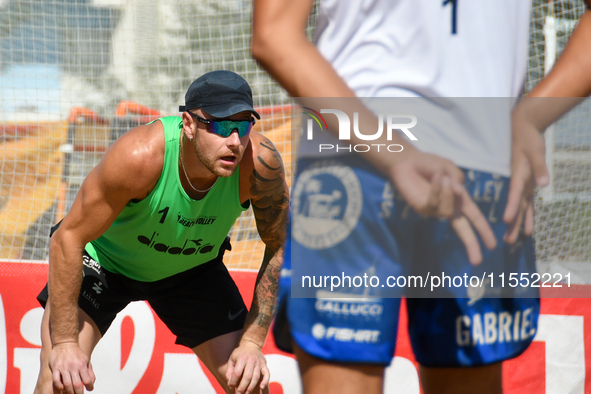 Iurisci M. - Marini Da Costa G. (White) vs. Lupo D. - Zaytsev I. (Green) during Fonzies Campionato Italiano Assoluti Femminili e Maschili 20...