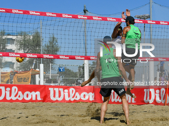 Iurisci M. - Marini Da Costa G. (White) vs. Lupo D. - Zaytsev I. (Green) during Fonzies Campionato Italiano Assoluti Femminili e Maschili 20...