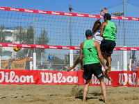 Iurisci M. - Marini Da Costa G. (White) vs. Lupo D. - Zaytsev I. (Green) during Fonzies Campionato Italiano Assoluti Femminili e Maschili 20...