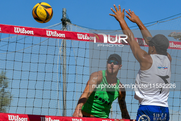 Iurisci M. - Marini Da Costa G. (White) vs. Lupo D. - Zaytsev I. (Green) during Fonzies Campionato Italiano Assoluti Femminili e Maschili 20...