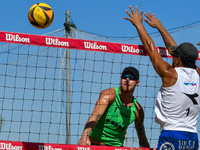 Iurisci M. - Marini Da Costa G. (White) vs. Lupo D. - Zaytsev I. (Green) during Fonzies Campionato Italiano Assoluti Femminili e Maschili 20...