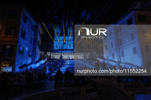 The Opening Ceremony of the World Skate Games Italia 2024 takes place in Piazza di Spagna, Rome, Italy, on September 6, 2024. 