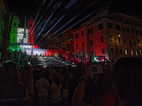 The Opening Ceremony of the World Skate Games Italia 2024 takes place in Piazza di Spagna, Rome, Italy, on September 6, 2024. (