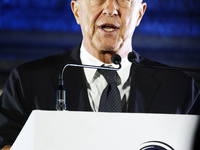 World Skate President, Sabatino Aracu, during the ceremony of the World Skate Games Italia 2024 in Piazza di Spagna, Rome, Italy, on Septemb...