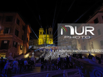 The Opening Ceremony of the World Skate Games Italia 2024 takes place in Piazza di Spagna, Rome, Italy, on September 6, 2024. (