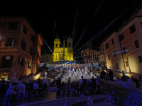 The Opening Ceremony of the World Skate Games Italia 2024 takes place in Piazza di Spagna, Rome, Italy, on September 6, 2024. (