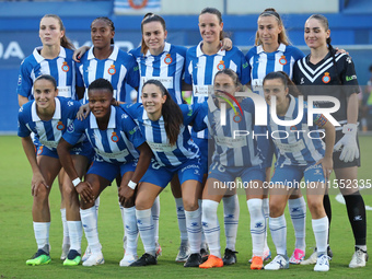 RCD Espanyol during the match between RCD Espanyol Women and Real Madrid CF Women, corresponding to week 1 of the Liga F, at the Dani Jarque...