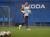 Misa Rodriguez plays during the match between RCD Espanyol Women and Real Madrid CF Women, corresponding to week 1 of the Liga F, at the Dan...