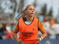 Athenea del Castillo plays during the match between RCD Espanyol Women and Real Madrid CF Women, corresponding to week 1 of the Liga F, at t...