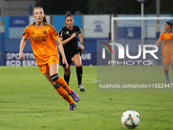 Caroline Weir plays during the match between RCD Espanyol Women and Real Madrid CF Women, corresponding to week 1 of the Liga F, at the Dani...