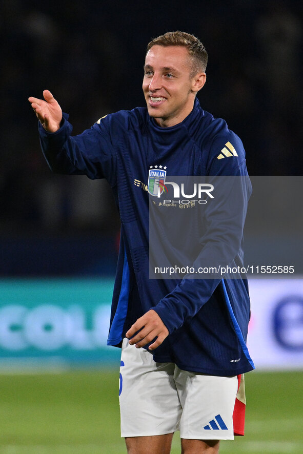 Davide Frattesi (ITA) during the UEFA National League Matchday 1 match between France and Italy at the Parc des Princes Stadium in Paris, Fr...